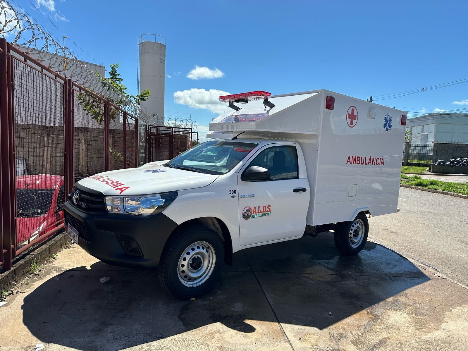 Ambulância Toyota Hilux 4x4 - ALDS Locações